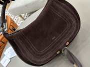 Uubags Chloe small Marcie shoulder bag in blushy brown suede leather 37x25x9.5cm - 3