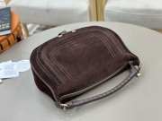Uubags Chloe small Marcie shoulder bag in blushy brown suede leather 37x25x9.5cm - 4