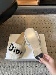 Uubags DiorAlps Dway Slide Ecru Intarsia Sheepskin Shearling - 6