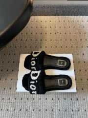 Uubags DiorAlps Dway Slide Black Intarsia Sheepskin Shearling - 4
