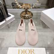 Uubags Dior Knit Flat Pink Knit Embroidered - 1