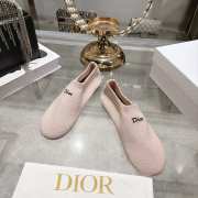 Uubags Dior Knit Flat Pink Knit Embroidered - 4