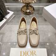 Uubags Dior Rive Boat Shoe White Calfskin - 1