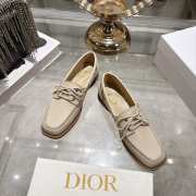 Uubags Dior Rive Boat Shoe White Calfskin - 4