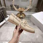 Uubags Dior Rive Boat Shoe White Calfskin - 3