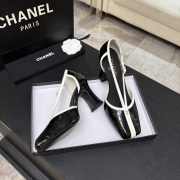 Uubags Chanel Mary Janes shoes crocodile-embossed calfskin & glossy calfskin in black & white 8.5cm - 4