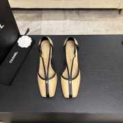 Uubags Chanel Mary Janes shoes sheepskin in beige & black 8.5cm - 5