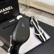 Uubags Chanel Mary Janes shoes glossy calfskin in white & black 8.5cm - 2