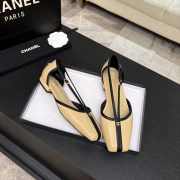 Uubags Chanel Mary Janes shoes sheepskin in beige & black 1cm - 6