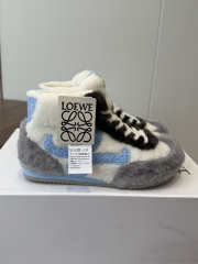 Uubags Loewe Ballet Runner 2.0 shearling sneakers in blue & grey - 5