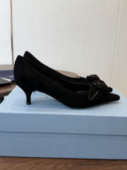 Uubags Prada Suede Pumps In Black 5cm - 6