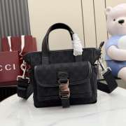 Uubags Gucci GG Canvas Small Tote Bag Black GG Canvas 23x21x11cm - 1