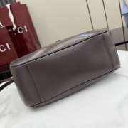 Uubags Gucci Mercato small tote bag in dark brown leather 26x23x11cm - 6