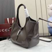 Uubags Gucci Mercato small tote bag in dark brown leather 26x23x11cm - 5