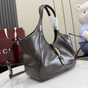 Uubags Gucci Mercato small tote bag in dark brown leather 26x23x11cm - 2
