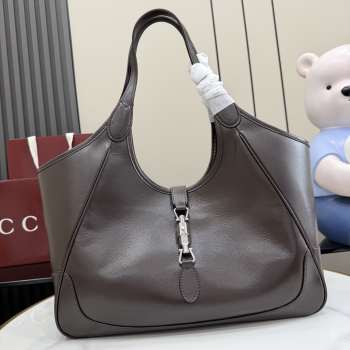 Uubags Gucci Mercato medium tote bag in dark brown leather 35x28x15cm
