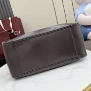 Uubags Gucci Mercato medium tote bag in dark brown leather 35x28x15cm - 6