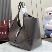 Uubags Gucci Mercato medium tote bag in dark brown leather 35x28x15cm - 5