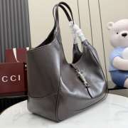 Uubags Gucci Mercato medium tote bag in dark brown leather 35x28x15cm - 4