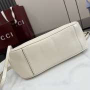 Uubags Gucci Mercato small tote bag in white leather 26x23x11cm - 2