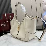 Uubags Gucci Mercato small tote bag in white leather 26x23x11cm - 5