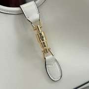 Uubags Gucci Mercato small tote bag in white leather 26x23x11cm - 3