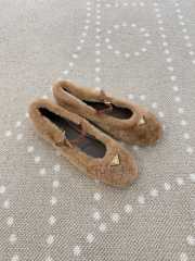 Uubags Prada Shearling ballerinas in caramel - 2
