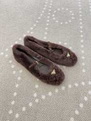 Uubags Prada Shearling ballerinas in dark brown - 2