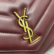 Uubags YSL Loulou large in Matelasse lambskin rouge cabernet 29x17x8cm - 3