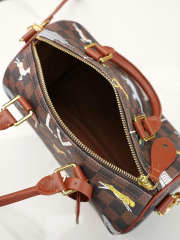 Uubags Louis Vuitton N40857 Speedy 25 Bandoulière x The Darjeeling Bag In Brown 25x15x15cm - 4