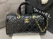 Uubags Chanel 25A Métiers D'art Large Bowling Bag In Black 31x12x18cm - 3