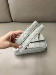 Uubags Bottega Veneta Baby Madison Bag In White 22.5x4.5x13cm - 6