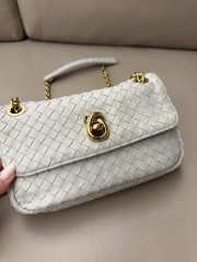 Uubags Bottega Veneta Baby Madison Bag In White 22.5x4.5x13cm - 3