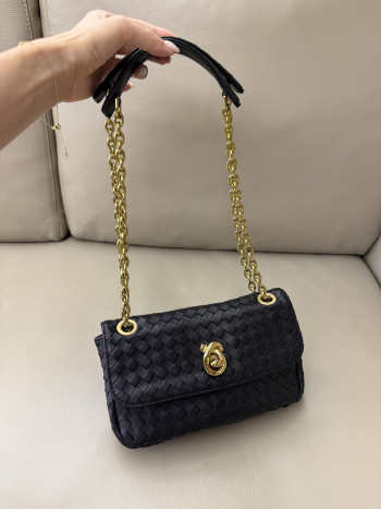 Uubags Bottega Veneta Baby Madison Bag In Black 22.5x4.5x13cm