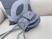 Uubags Chanel small Duma backpack with gold-tone hardware in grey lambskin 19x18x15cm - 6