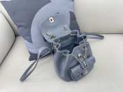 Uubags Chanel small Duma backpack with gold-tone hardware in grey lambskin 19x18x15cm - 3