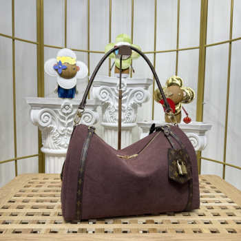 New Arrivals 2026 Louis Vuitton M26358 MM Express Bag In Carmin Suede Calfskin 36x24x18.5cm
