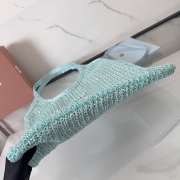 Uubags Miu Miu Ivy sequin mesh bag in blue 40x35cm - 2