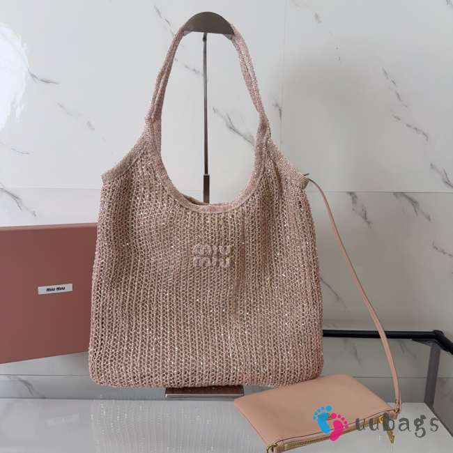 Uubags Miu Miu Ivy sequin mesh bag in mesh 40x35cm - 1