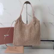 Uubags Miu Miu Ivy sequin mesh bag in mesh 40x35cm - 6