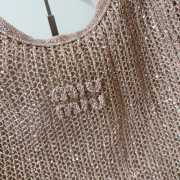Uubags Miu Miu Ivy sequin mesh bag in mesh 40x35cm - 4